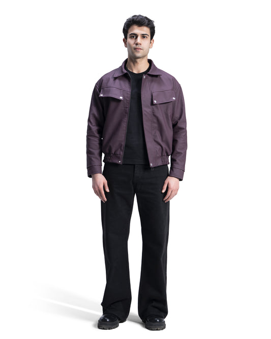 Double Pocket Leather Jacket